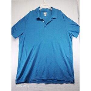Foundry Men's Short Sleeve Polo Shirt Blue Size 3XL